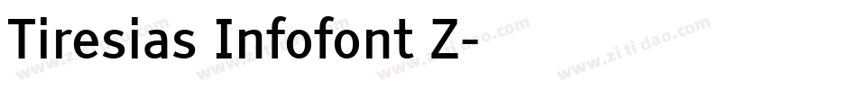 Tiresias Infofont Z字体转换